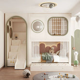 Nukhome Bubblegum Full Height Bunk Bed (Customizable)